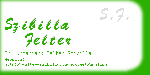 szibilla felter business card